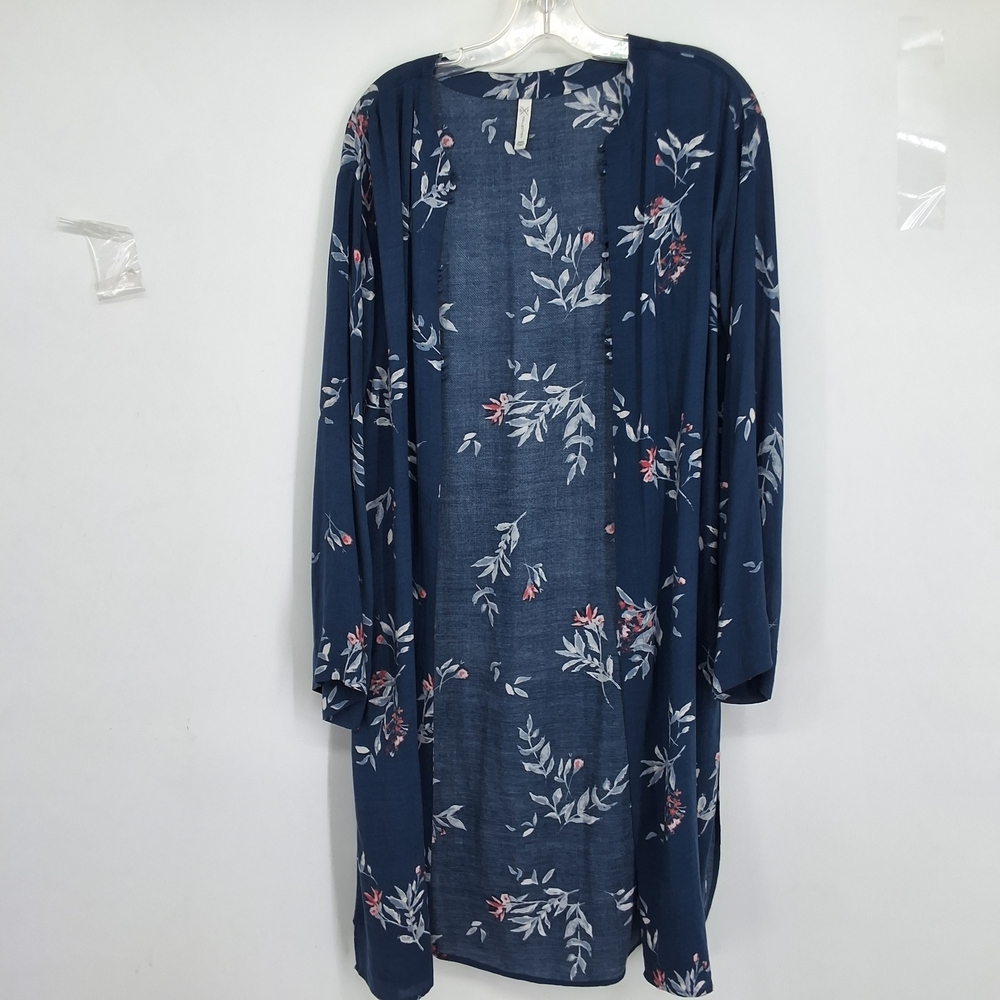 GF DOLLECTION SMALL Floral Navy Kimono Cardigan